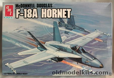 AMT 1/72 McDonnell Douglas F-18A Hornet - US Marines VMFA-323 or VMFA-531, 8802 plastic model kit